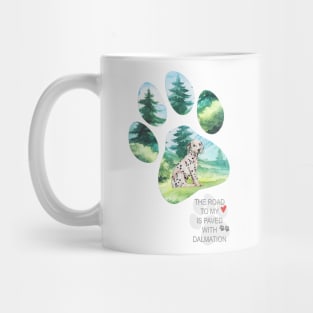 Pawprint Dalmatian Mug